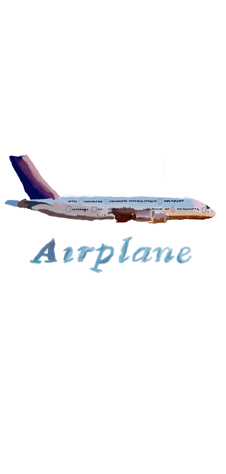 airplane A-380 - ibisPaint