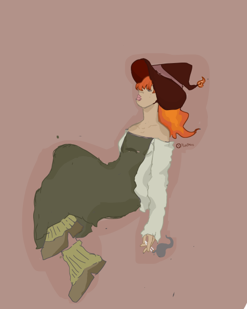 a witch oc I made!! - ibisPaint