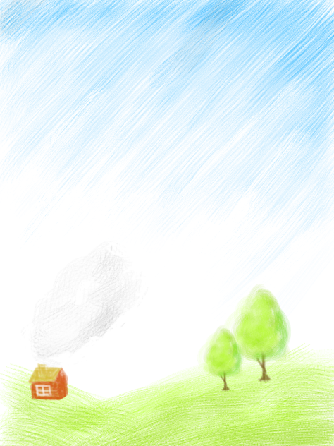 風景(主に丸筆柄を使って)