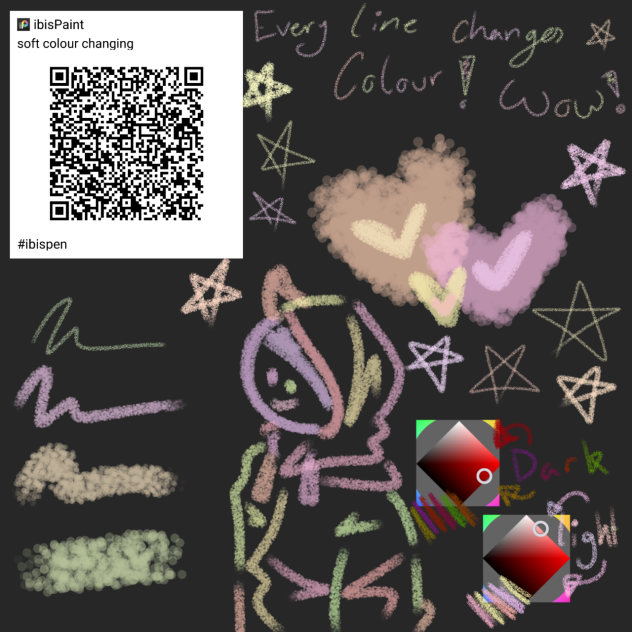 soft colour changing brush