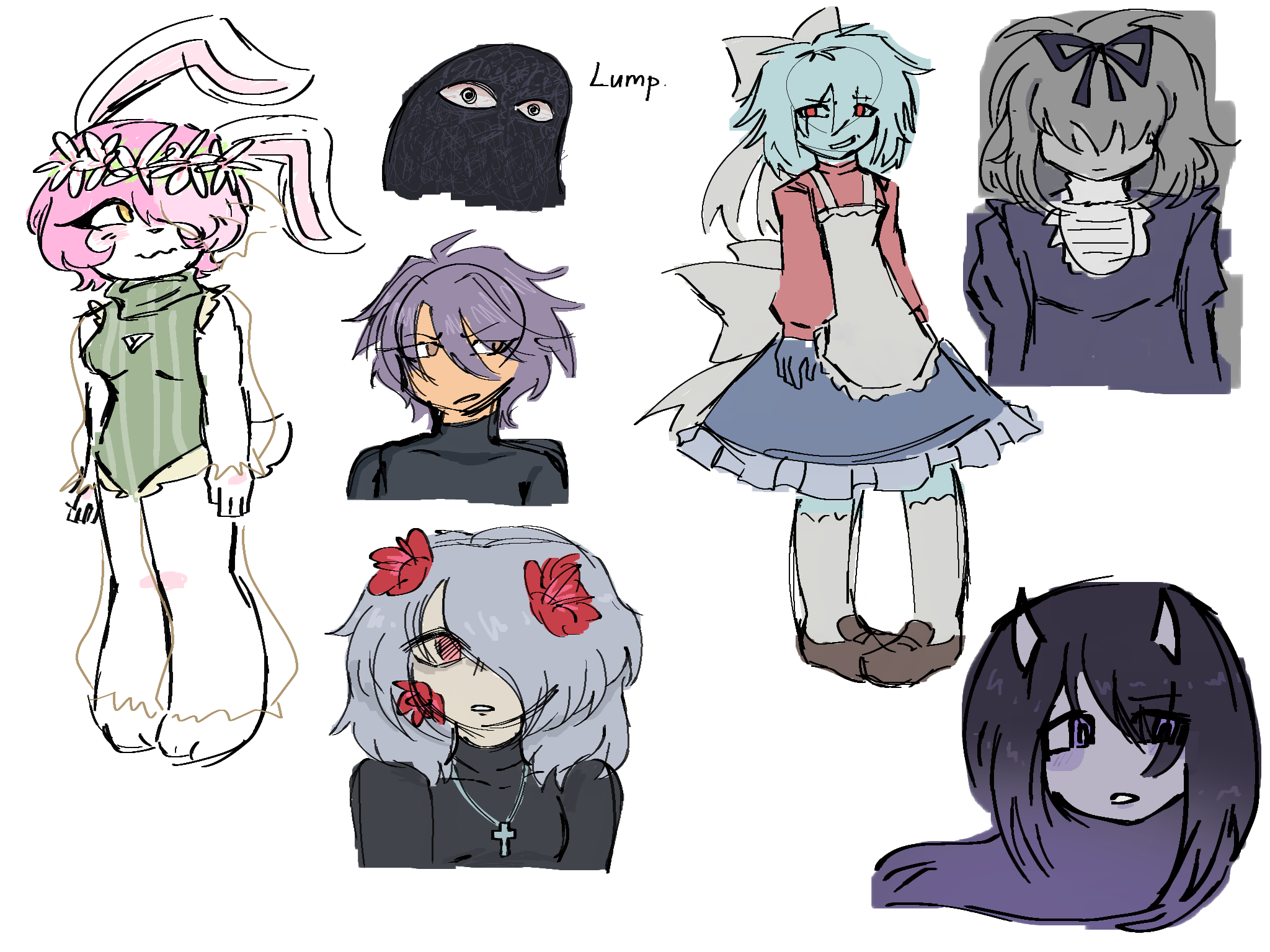 Character designs again - ibisPaint