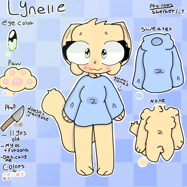 Lynelle character sheet