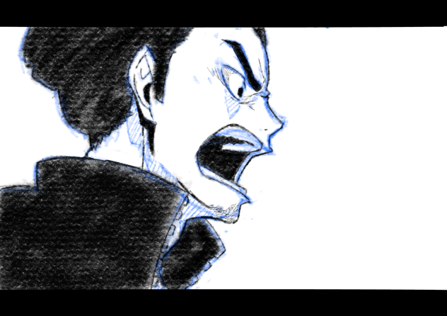 ハイキュー　旭　原画風