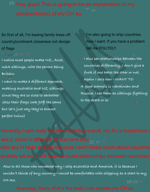 My perspective of my CountryHuman AU