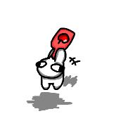 Dumb lil' smol  guy drinking ketchup 'u'