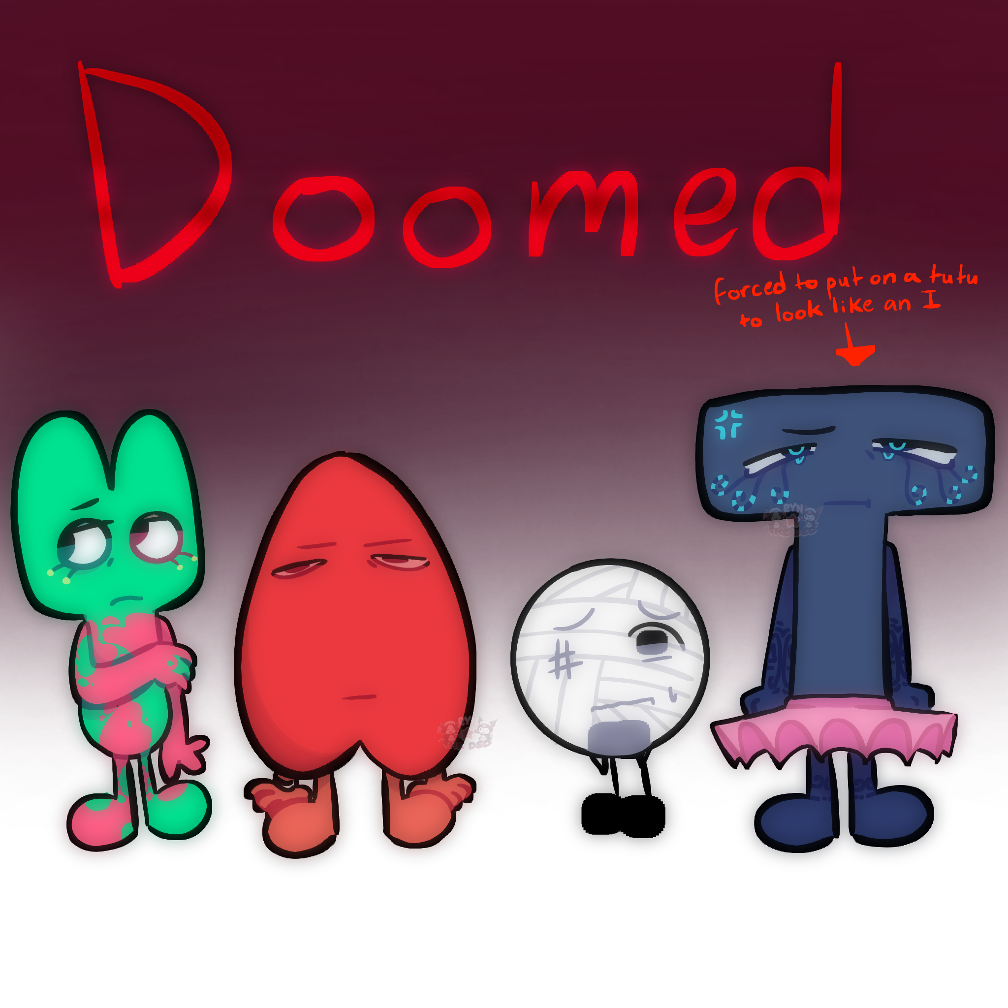 it says doomed yaoi btw - ibisPaint