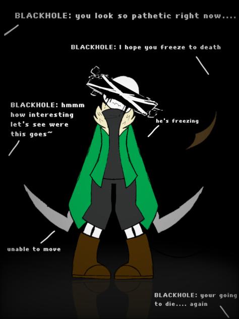 blackhole sans being evil lol