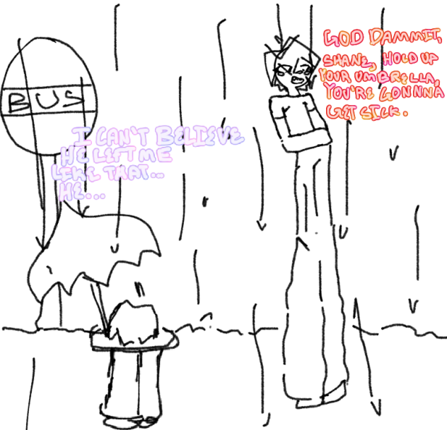 Sad scene.