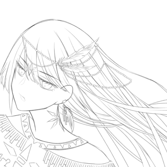 星詠 線画