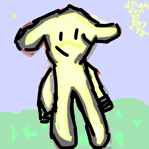 funny and childish rabbit - ibisPaint