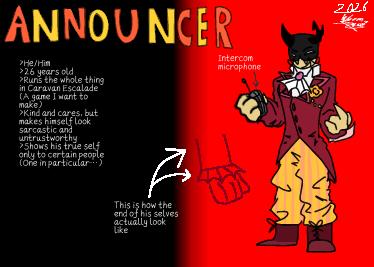 Announcer reference sheet