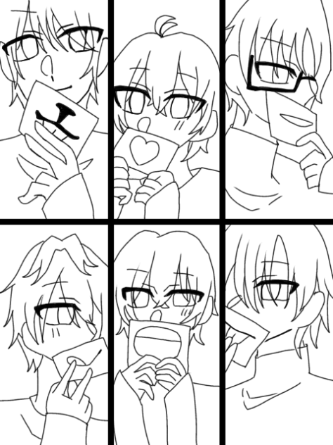 ツキウタ塗り絵