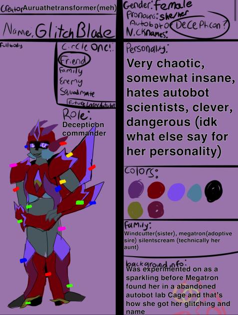 Current time glitchblade info