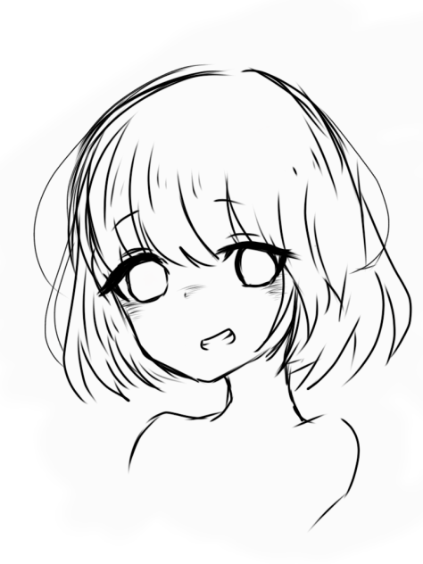 女の子 塗り絵にどうぞ Ibispaint