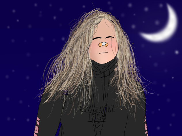 My best friend (hard to do her hair)