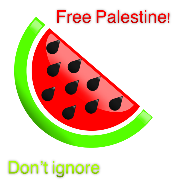 Frutiger Aero Free Palestine watermelon