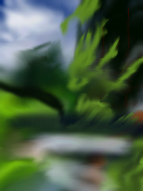 I followed a Bob Ross painting tutorial