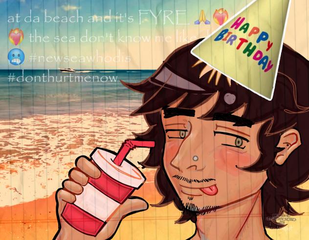 Marcus at da beach