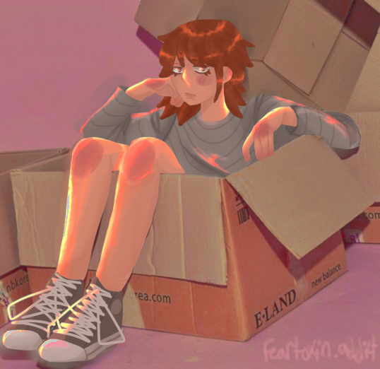 boxed up