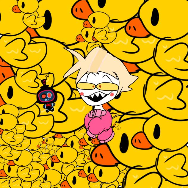 Lucifer and his ducks 🐥