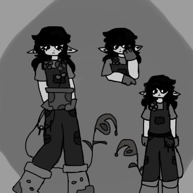 black & gray - ibisPaint