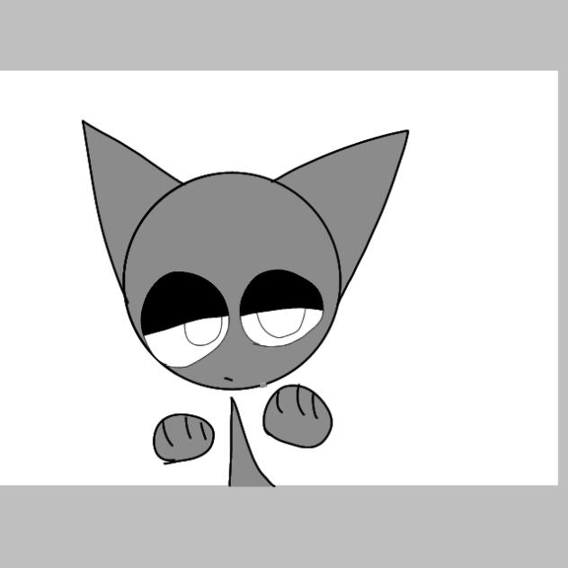 飛び出すグレー