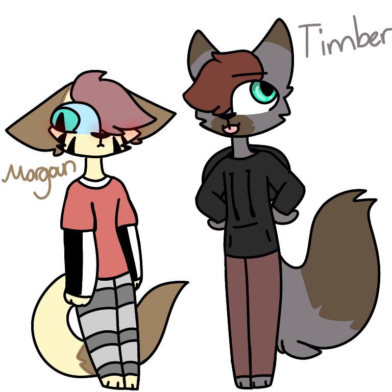 I drew Morgan and Timber cuz that’s gay - ibisPaint
