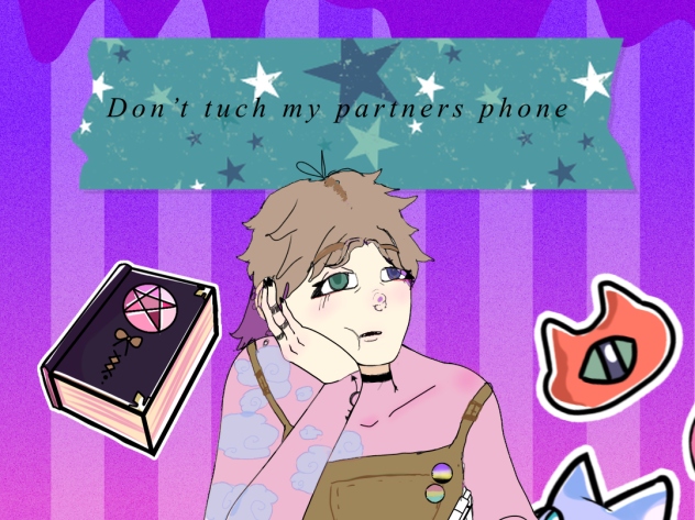 #dont tuch my partners phone