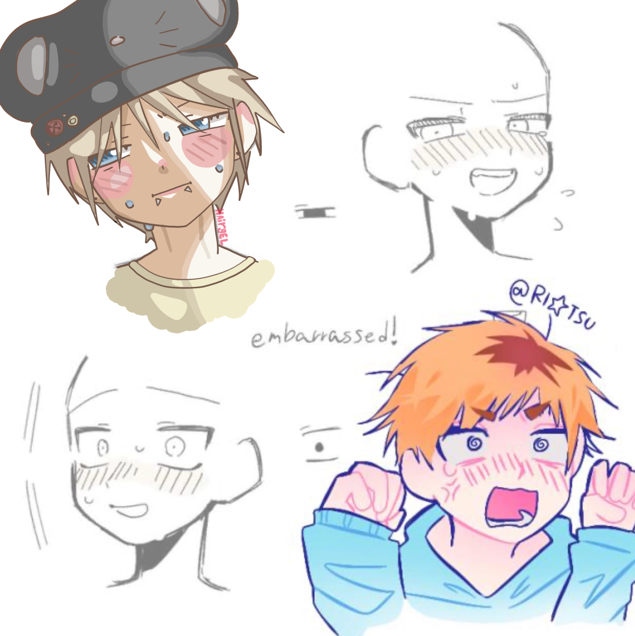 blushing collab - ibisPaint
