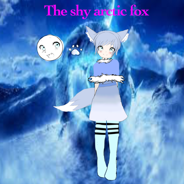 the shy arctic fox named blue - ibisPaint