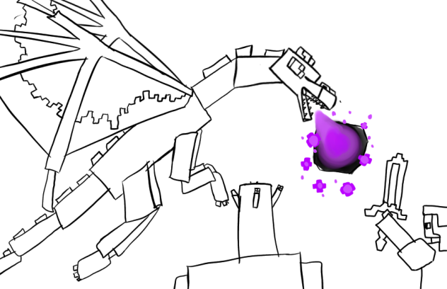 Ender Dragon Vs a player