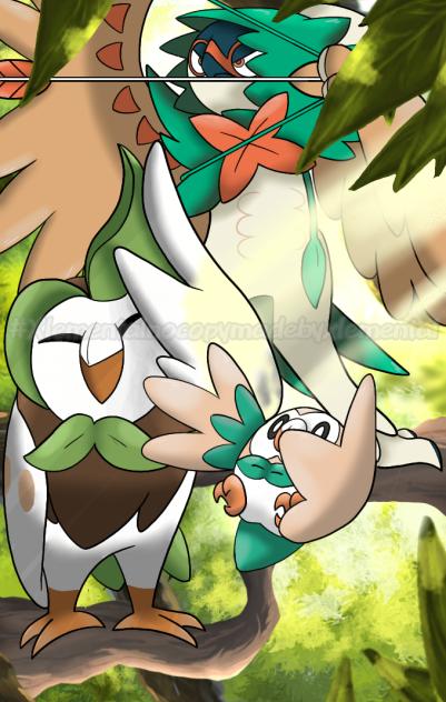 Rowlet, Dartrix & Decidueye