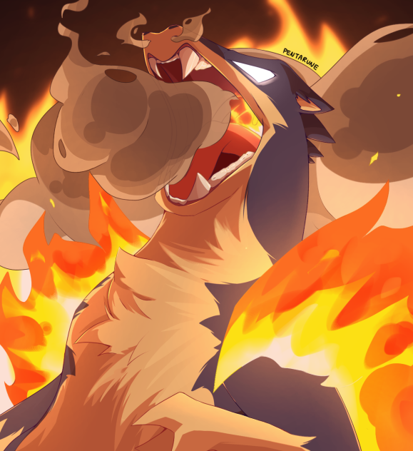 mega typhlosion