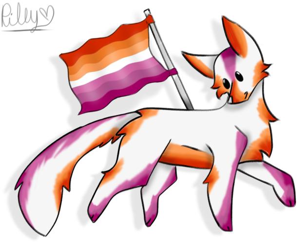 lesbian fox flag!