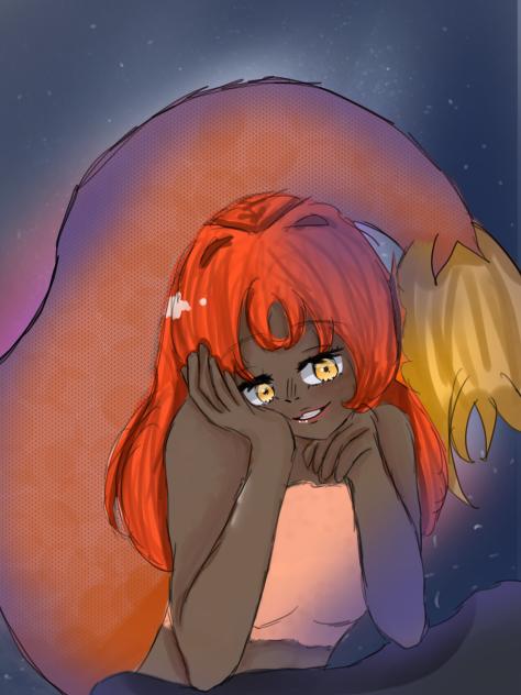 Dunno felt like drawing a mermaid