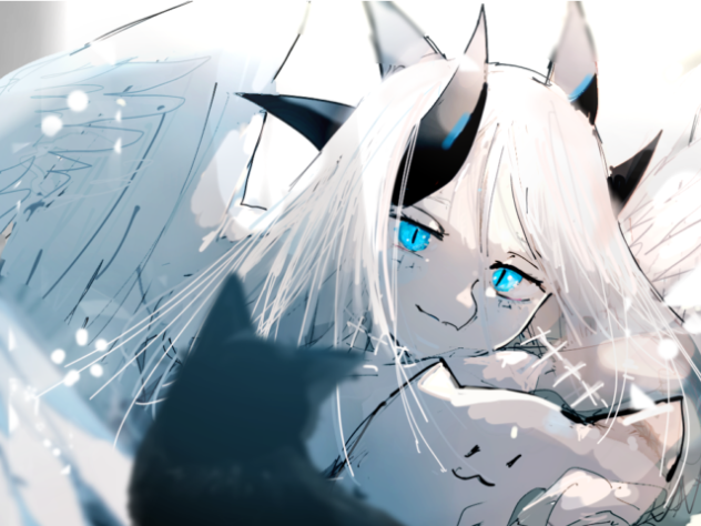 おはよう　(まばたき)