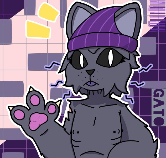 Gato graphic design bg