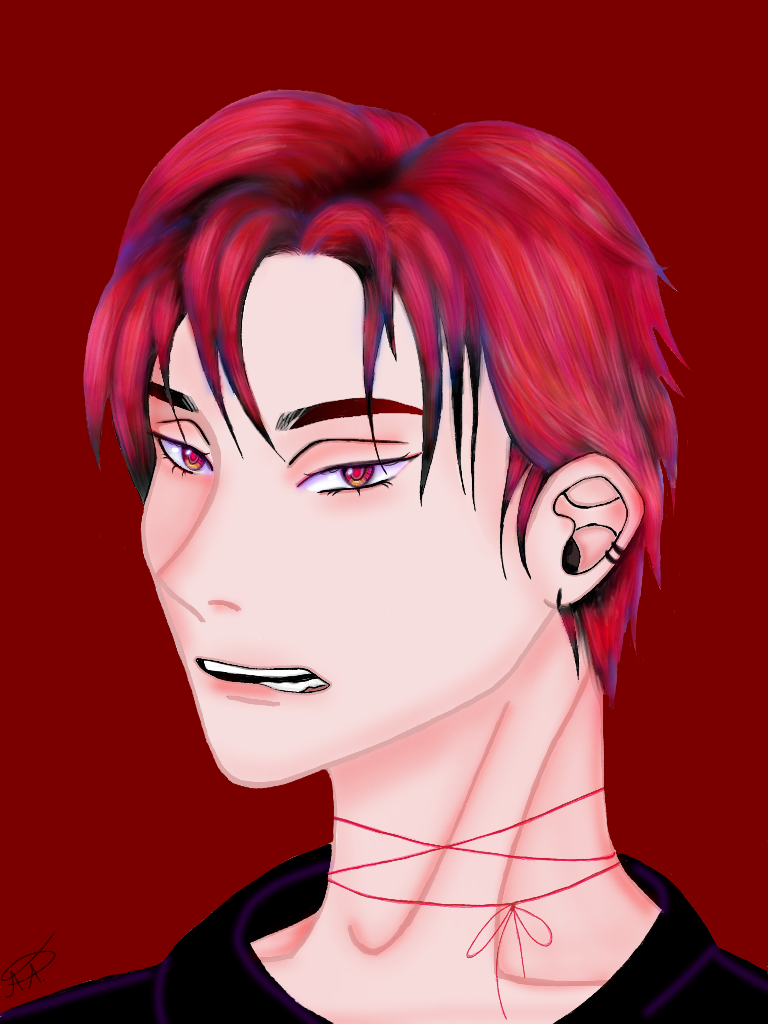 flaming red 🥀 - ibisPaint