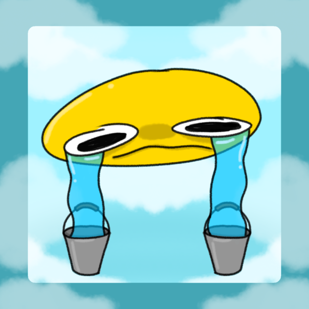 Crying bucket Twitter Stan Emoji ibisPaint