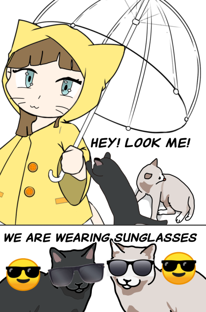 😎we are wearing sunglasses!😎