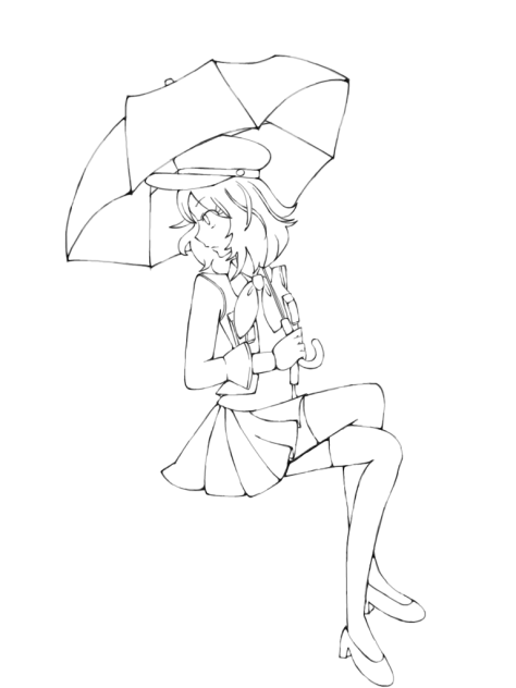 天ノ弱 線画