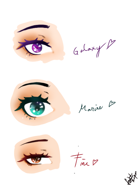Sparkly Eyes - ibisPaint