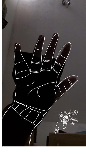 When you use ur hand as a reference ;-;