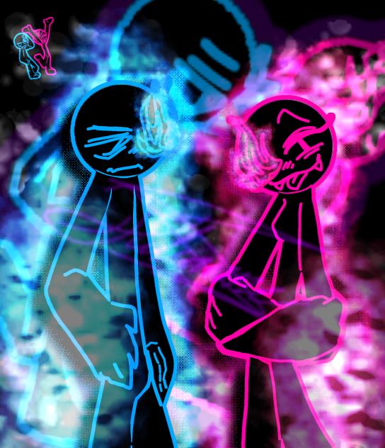 Assassins Victor🩵 and Victoria🩷