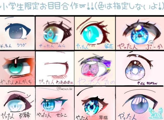 お目目合作!