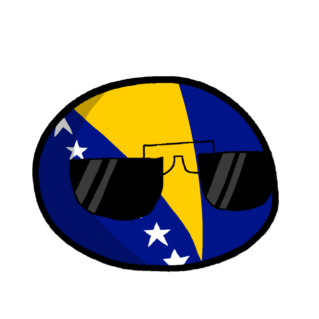 Bosniaball with sunglasses