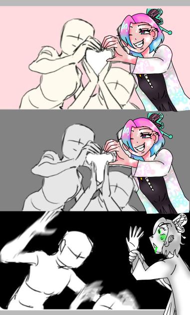 my kny oc is here!!💗💚💙💜