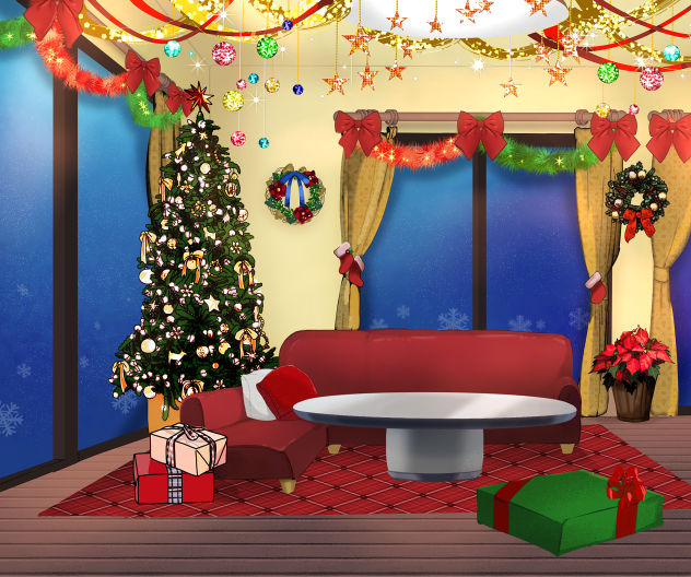 クリスマス　リビング