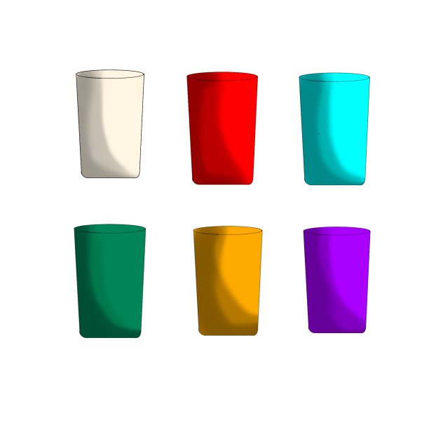 カラフルなゴミ箱