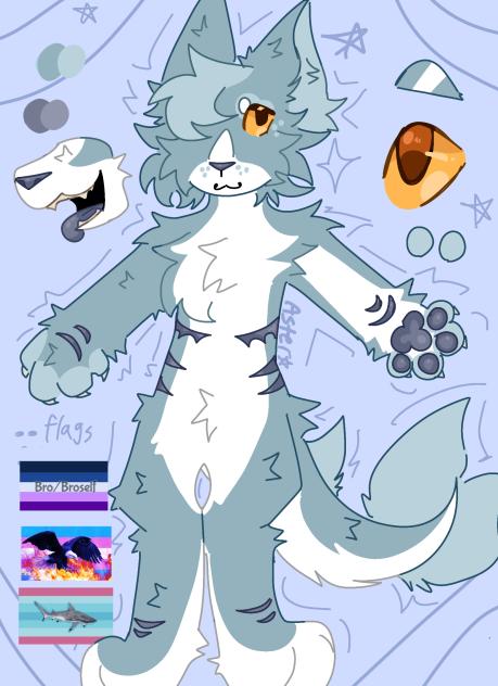 tuff shark dog thing oc fursona
